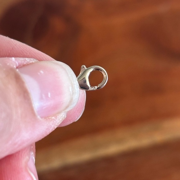 Sterling Silver Clear CZ Hawaiian Plumeria Flower Link Bracelet - Picture 6 of 7